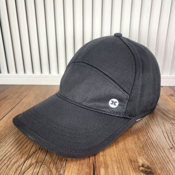 Reebok RBX Hat Cap Strap Back Black Performance Running Training Sports Tennis - Picture 1 of 9